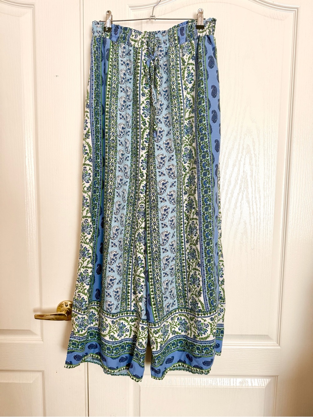 Blue & Green Printed Boho pants